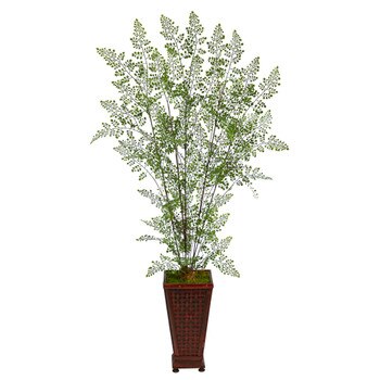 5 Ruffle Fern Artificial Tree in Decorative Planter - SKU #T2543