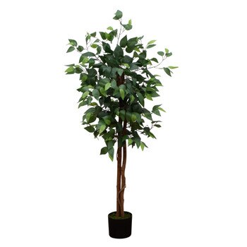 4 Artificial Double Trunk Ficus Tree - SKU #T2756