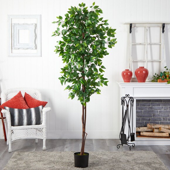 7 Ficus Double Trunk Artificial Tree - SKU #T2760 - 2