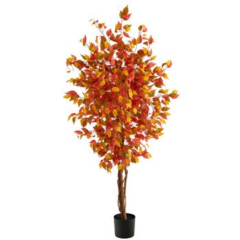 6 Autumn Ficus Artificial Fall Tree - SKU #T2802