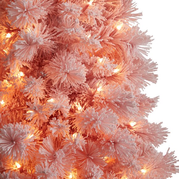 7 Holiday Pink Cashmere Christmas Tree with 300 LED lights and 599 Bendable Branches - SKU #T3029 - 3