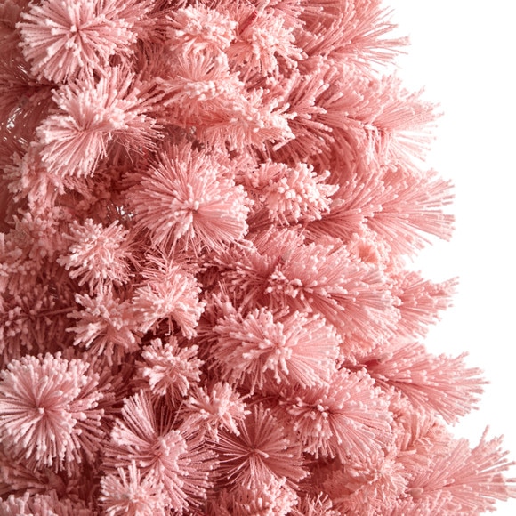 7 Holiday Pink Cashmere Christmas Tree with 300 LED lights and 599 Bendable Branches - SKU #T3029 - 4