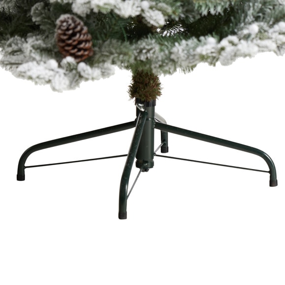 7.5 Flocked Alaskan Pre-Lit Artificial Christmas Tree 350 LED Lights and 2155 Bendable Branches - SKU #T3031 - 5