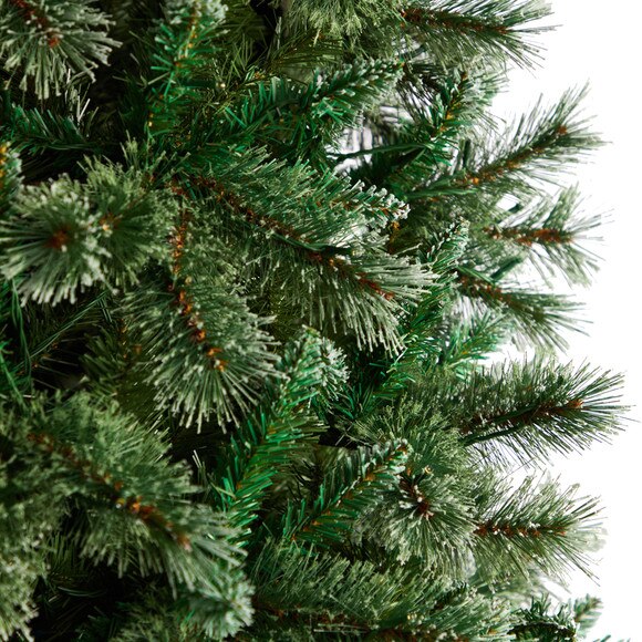 10 Wisconsin Slim Snow Tip Pine Artificial Christmas Tree with 1050 Clear LED Lights - SKU #T3051 - 4