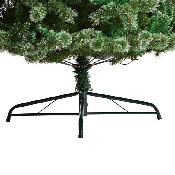 10 Wisconsin Slim Snow Tip Pine Artificial Christmas Tree with 1050 Clear LED Lights - SKU #T3051 - 5