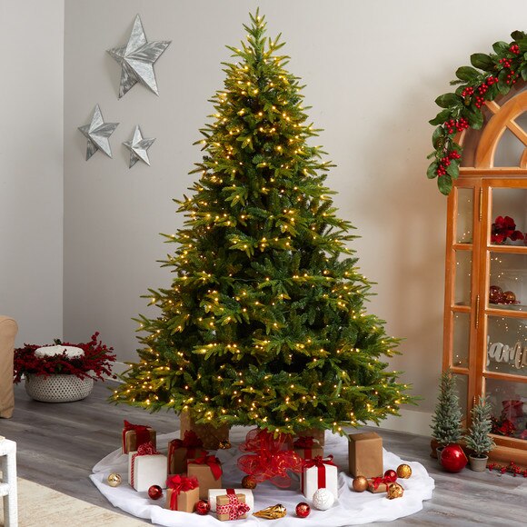 8 Colorado Mountain Fir Natural Look Tree with 700 Multi LED Lights and 3560 Bendable Branches - SKU #T3259 - 6