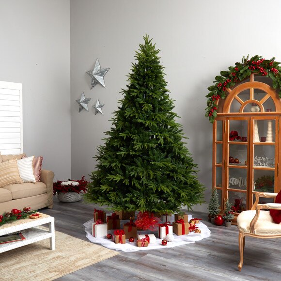 9 Colorado Mountain Fir Natural Look Tree with 900 Multi LED Lights and 4600 Bendable Branches - SKU #T3260 - 9