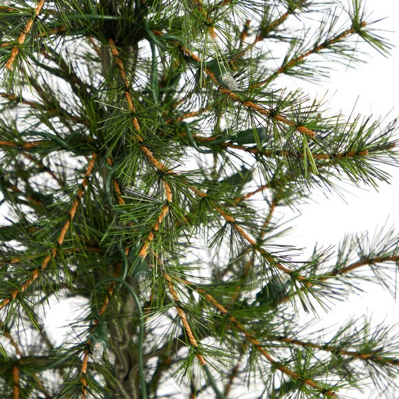 3 Artificial Christmas Tree with 50 Clear LED Lights Set in a Burlap Base - SKU #T3272 - 4