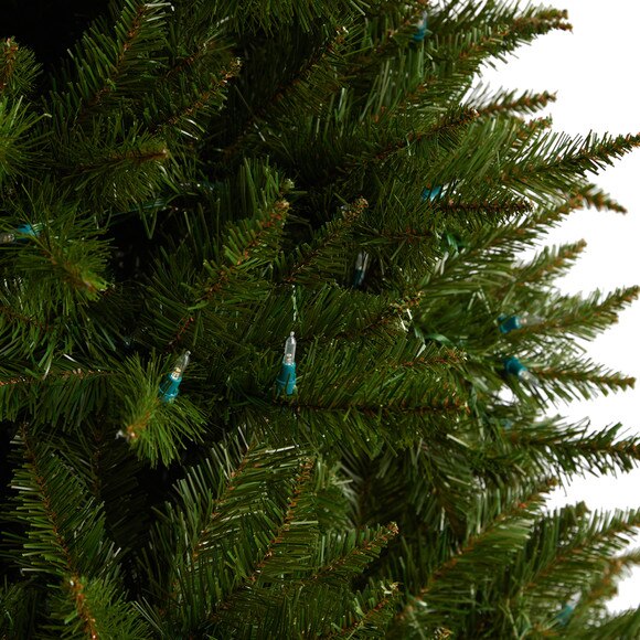 7.5 Vermont Spruce Tree with 650 Color Changing Multifunction with Remote Control LED Lights - SKU #T3288 - 4