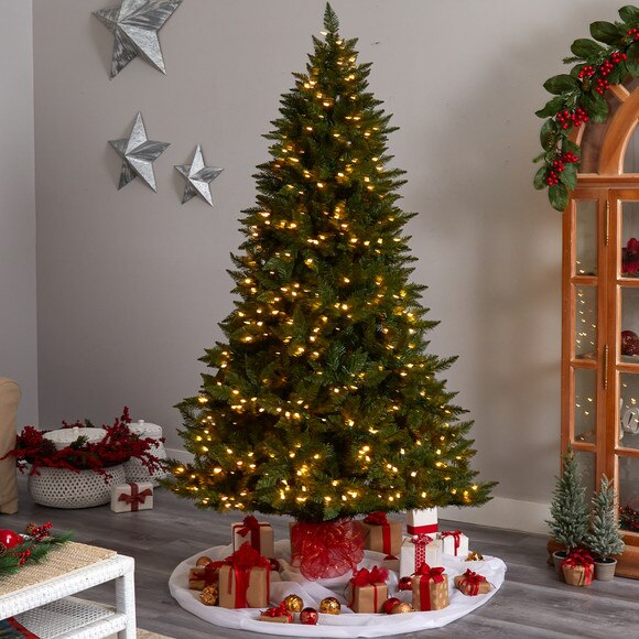 7.5 Vermont Spruce Tree with 650 Color Changing Multifunction with Remote Control LED Lights - SKU #T3288 - 6