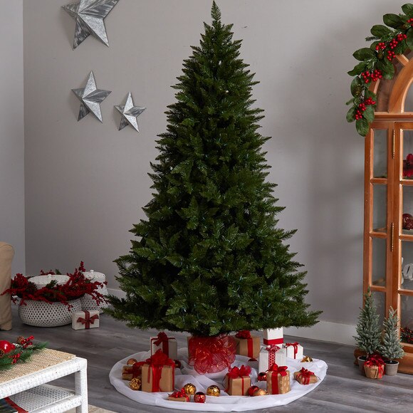 7.5 Vermont Spruce Tree with 650 Color Changing Multifunction with Remote Control LED Lights - SKU #T3288 - 7