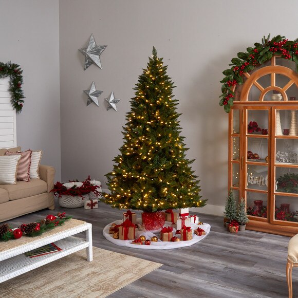 7.5 Vermont Spruce Tree with 650 Color Changing Multifunction with Remote Control LED Lights - SKU #T3288 - 8