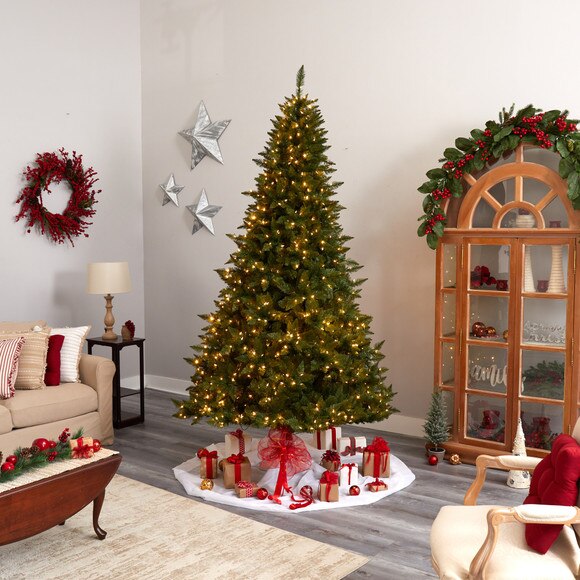 9 Vermont Spruce Tree with 850 Color Changing Multifunction with Remote Control LED Lights - SKU #T3289 - 8