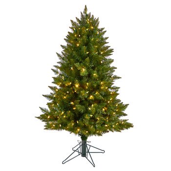 4 Vermont Spruce Tree with 200 Color Changing Multifunction and Remote Control LED Lights - SKU #T3290