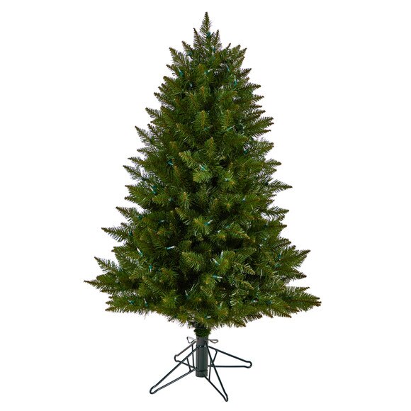 4 Vermont Spruce Tree with 200 Color Changing Multifunction and Remote Control LED Lights - SKU #T3290 - 2