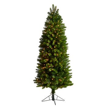 6 Slim Virginia Spruce Tree with 300 Multifunction LED Lights with Instant Connect Technology - SKU #T3297