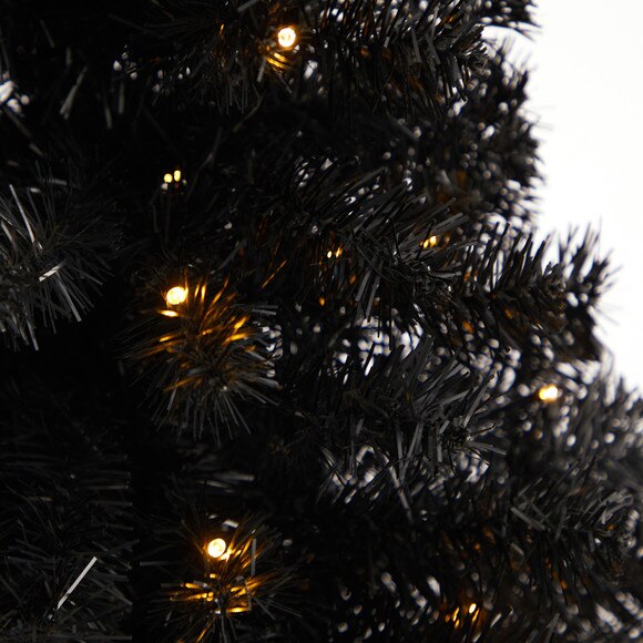 3 Black Artificial Christmas Tree with 50 LED Lights and 118 Bendable Branches - SKU #T3305 - 3