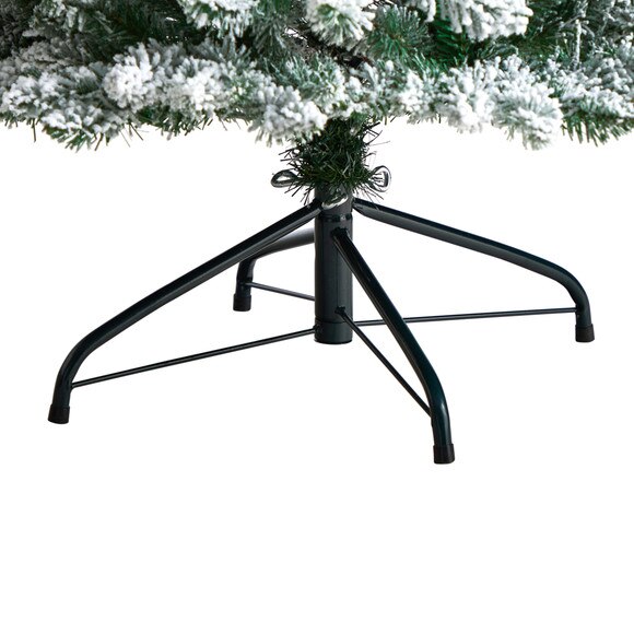 7 Slim Flocked Montreal Fir Christmas Tree with 300 Warm White LED Lights and 995 Bendable Branches - SKU #T3311 - 5