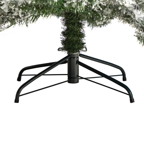 7 Flocked Austria Fir Christmas Tree with 400 Warm White LED Lights and 1063 Bendable Branches - SKU #T3315 - 5