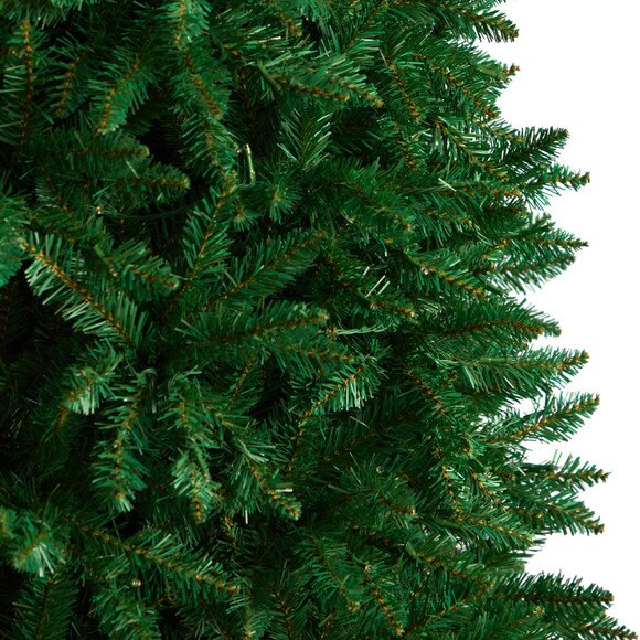 11 Slim Green Mountain Pine Christmas Tree with 950 Clear LED Lights and 2836 Bendable Branches - SKU #T3329 - 4