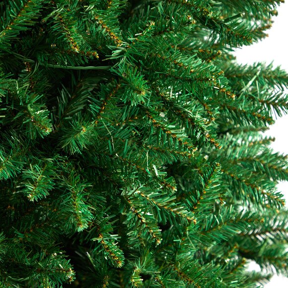 12 Slim Green Mountain Pine Artificial Christmas Tree with 1100 Clear LED Lights and 3235 Tips - SKU #T3330 - 4
