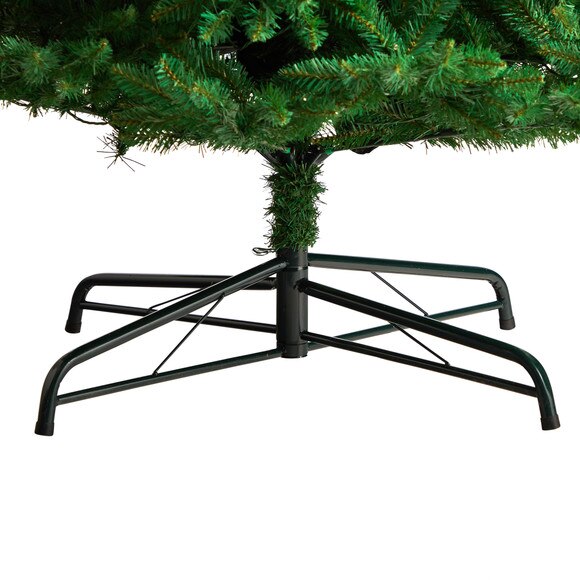 12 Slim Green Mountain Pine Artificial Christmas Tree with 1100 Clear LED Lights and 3235 Tips - SKU #T3330 - 5