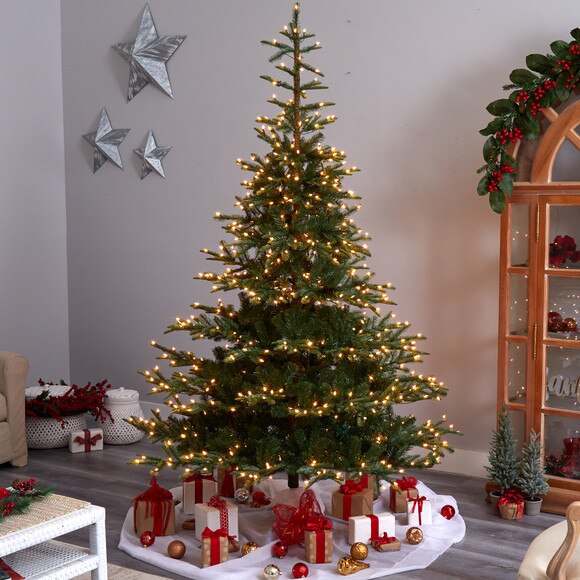 8 Layered Washington Spruce Christmas Tree with 650 Clear Lights and 1561 Bendable Branches - SKU #T3341 - 6