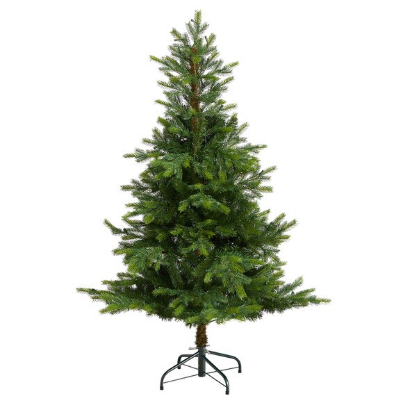 5 North Carolina Spruce Artificial Christmas Tree with 200 Clear Lights and 375 Bendable Branches - SKU #T3342 - 2