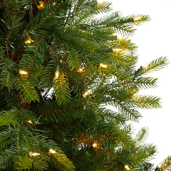 5 North Carolina Spruce Artificial Christmas Tree with 200 Clear Lights and 375 Bendable Branches - SKU #T3342 - 3