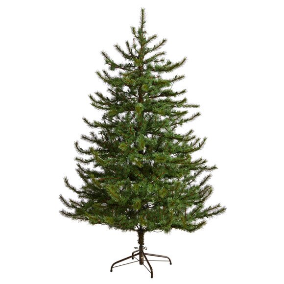 6 Vancouver Mountain Pine Artificial Christmas Tree with 1332 Bendable Branches - SKU #T3350 - 2