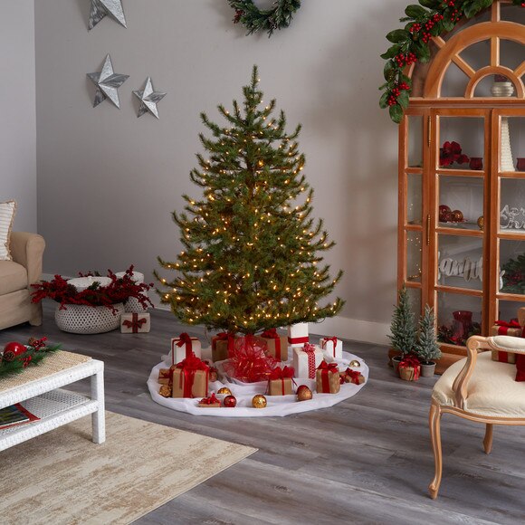 6 Vancouver Mountain Pine Artificial Christmas Tree with 1332 Bendable Branches - SKU #T3350 - 8