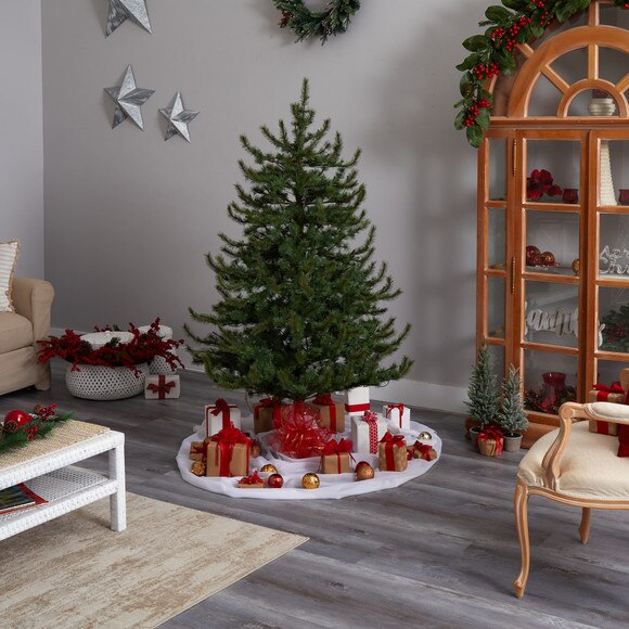6 Vancouver Mountain Pine Artificial Christmas Tree with 1332 Bendable Branches - SKU #T3350 - 9