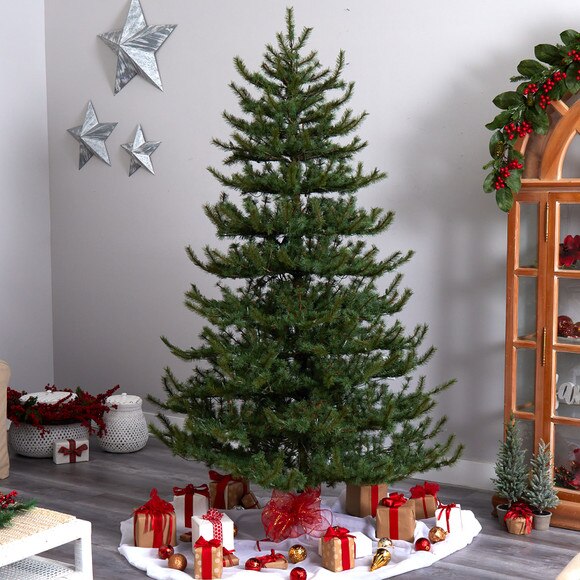 8 Vancouver Mountain Pine Artificial Christmas Tree with 650 Clear Lights and 2199 Bendable Branches - SKU #T3351 - 7