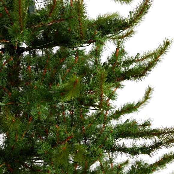 9 Vancouver Mountain Pine Artificial Christmas Tree with 750 Clear Lights and 2583 Bendable Branches - SKU #T3352 - 4