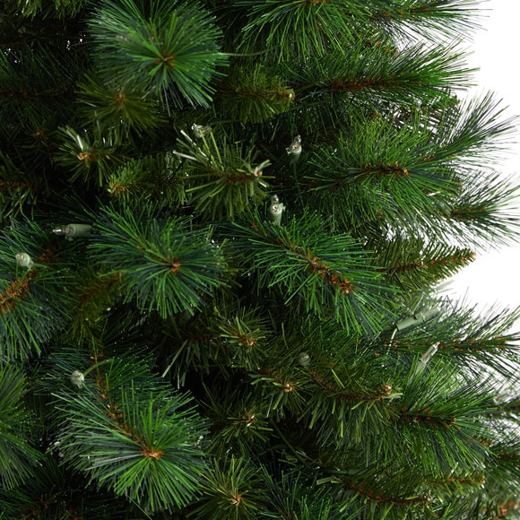 5 Slim West Virginia Mountain Pine Christmas Tree with 200 Clear Lights and 467 Bendable Branches - SKU #T3353 - 4
