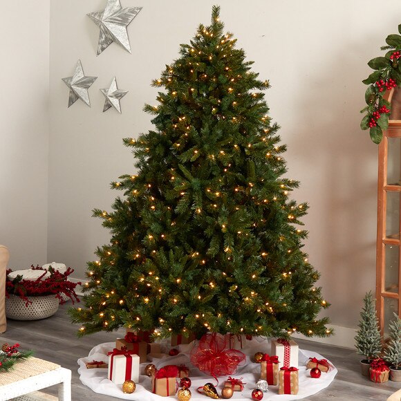 8 Wyoming Mixed Pine Artificial Christmas Tree with 650 Clear Lights and 2302 Bendable Branches - SKU #T3354 - 6