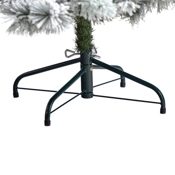 6 Flocked Oregon Pine Artificial Christmas Tree with 300 Clear Lights and 551 Bendable Branches - SKU #T3356 - 5