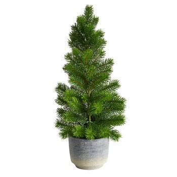 22 Christmas Pine Artificial Tree in Decorative Planter - SKU #T3376