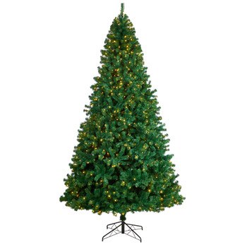 11 Northern Tip Artificial Christmas Tree with 1000 Clear LED Lights and 2720 Bendable Branches - SKU #T3390