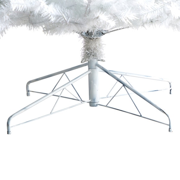 9 White Artificial Christmas Tree with 1860 Bendable Branches and 650 LED Lights - SKU #T3391 - 5