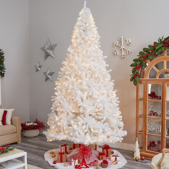 11 White Artificial Christmas Tree with 2720 Bendable Branches and 1000 LED Lights - SKU #T3393 - 6