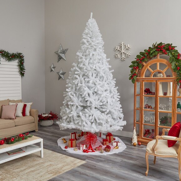 11 White Artificial Christmas Tree with 2720 Bendable Branches and 1000 LED Lights - SKU #T3393 - 9