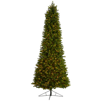 9.5 Slim Colorado Mountain Spruce Tree with 1400 Multifunction Warm White Micro LED Lights - SKU #T3514