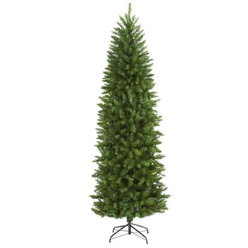 6.5 Slim Green Mountain Pine Artificial Christmas Tree with 851 Bendable Branches - SKU #T4490