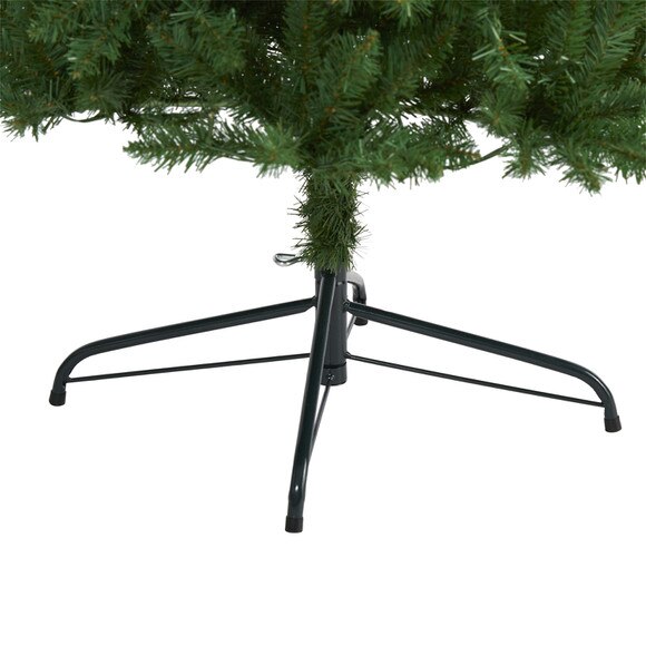 8 Slim Green Mountain Pine Artificial Christmas Tree with 1348 Bendable Branches - SKU #T4491 - 3