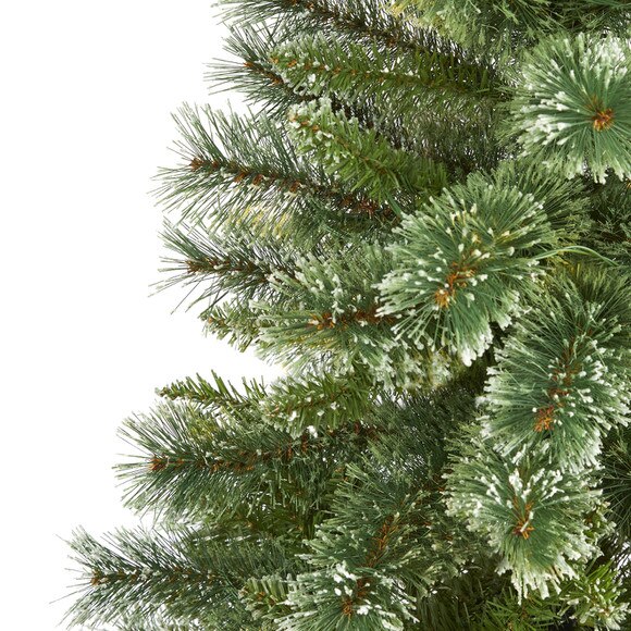 5 Wisconsin Slim Snow Tip Pine Artificial Christmas Tree with 298 Bendable Branches - SKU #T4506 - 2