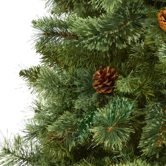 7 White Mountain Pine Artificial Christmas Tree with 723 Bendable Branches - SKU #T4510 - 2