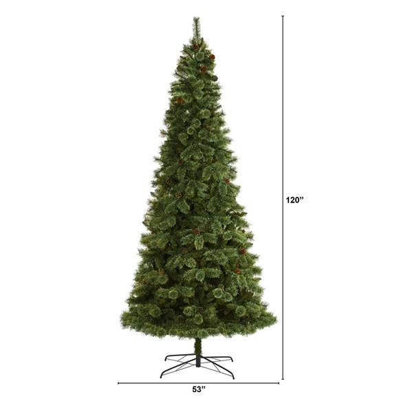 10 White Mountain Pine Artificial Christmas Tree with 1875 Bendable Branches - SKU #T4511 - 1