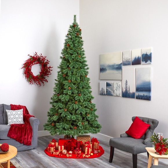 10 White Mountain Pine Artificial Christmas Tree with 1875 Bendable Branches - SKU #T4511 - 5