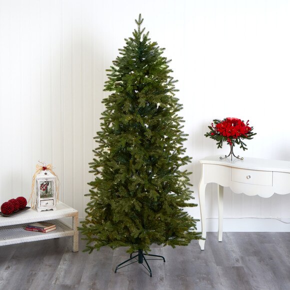 7 Belgium Fir Natural Look Artificial Christmas Tree with 1894 Bendable Branches - SKU #T4512 - 5